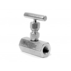 Клапан запорный игольчатый 15лс54бк DN10 PN160 (муфтовый) Клапан запорный игольчатый 15лс54бк DN10 PN160 (муфтовый)