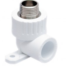 Угольник c креплением (водорозетка) PPRC MeerPlast НР 20х1/2" Угольник c креплением (водорозетка) PPRC MeerPlast НР 20х1/2"