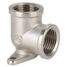 Угольник с креплением 1/2" никелированный