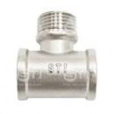 Тройник 1/2" В-Н-В никелированный Тройник 1/2" В-Н-В никелированный