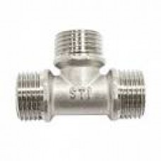 Тройник 1" Н-Н-Н никелированный Тройник 1" Н-Н-Н никелированный