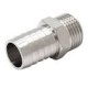 Штуцер 1/2" x 12 с НР никелированный