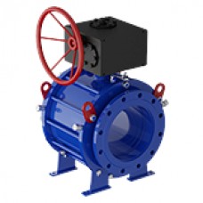 Кран шаровой разборный фланцевый с редуктором 11с67пСФ DN300/250 PN1,6 Кран шаровой разборный фланцевый с редуктором 11с67пСФ DN300/250 PN1,6