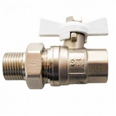 Кран шаровой STI накидная гайка бабочка 25